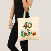 Tote Bag 40 est Fabuleux T-shirts et cadeaux d'anniversaire (Devant (produit))