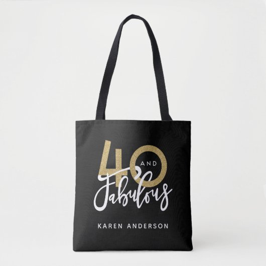 Tote Bag 40 et fabuleux (Devant)