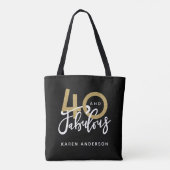 Tote Bag 40 et fabuleux (Dos)