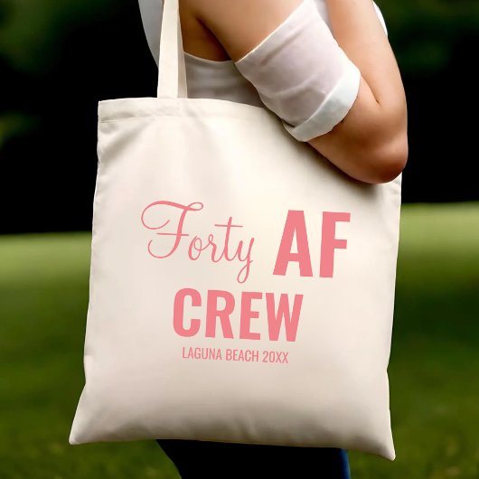 Tote Bag 40e fête d'anniversaire Quarante-40 équipes de l'A