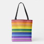 Tote Bag 42 bandes arc-en-ciel (Dos)