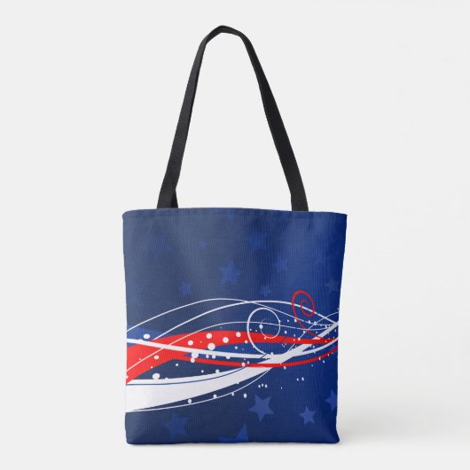 Tote Bag 4 Juillet Abstrait (Dos)