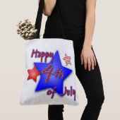 Tote Bag 4 juillet heureux (De près)