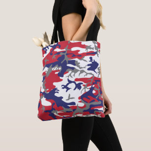 Tote Bag 4 juillet, Jour de l'Indépendance, Gris Camouflage