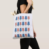 Tote Bag 4 juillet Popsicles 4 juillet fête de l'indépendan (De près)