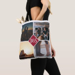 Tote Bag 4 Photo Collage personnalisé Monogramme<br><div class="desc">Faites votre propre collection personnalisée de 4 photos de Ricaso sac fourre-tout Monogrammé - disponible dans une gamme de couleurs</div>