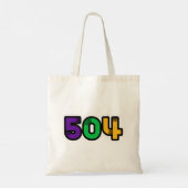 Tote Bag 504 New Orleans Mardi Gras (Dos)