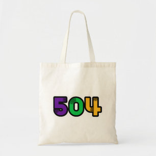 Tote Bag 504 New Orleans Mardi Gras