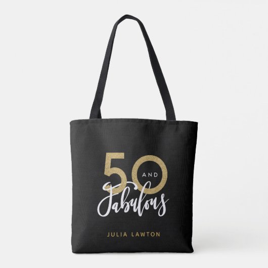 Tote Bag 50 et fabuleuse fête moderne et design  (Dos)