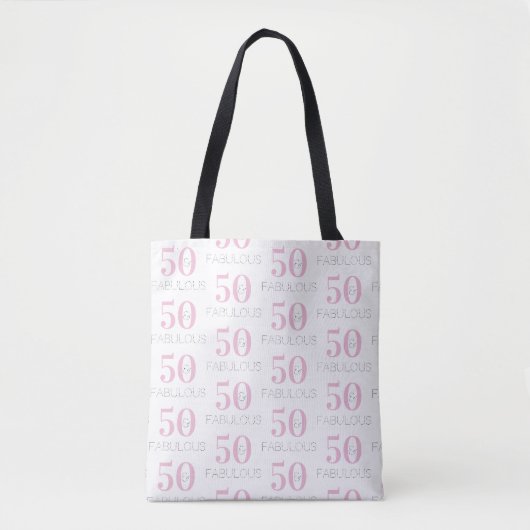 Tote Bag 50 et fabuleux 50e anniversaire Motif (Devant)