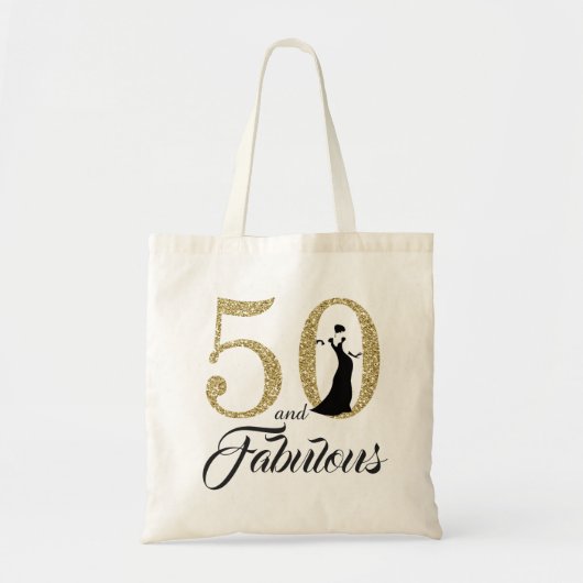 Tote Bag 50 et fête d'anniversaire fabuleuse (Devant)