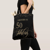 Tote Bag 50 & Fabulous Gold Parties scintillant Confetti, N (De près)