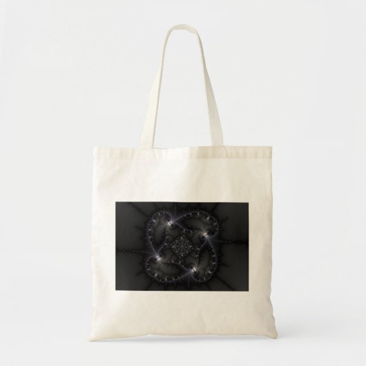 Tote Bag 50 Nuances De Gris - Art Fractal (Devant)