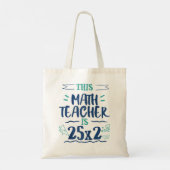 Tote Bag 50th Birthday Funny Math Teacher Gag Gift Professo (Dos)