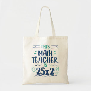 Tote Bag 50th Birthday Funny Math Teacher Gag Gift Professo