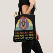 Tote Bag 5 Chaque Snack Que Tu Fais... Je te regarderai (De près)