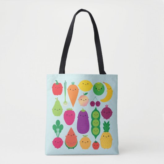 Tote Bag 5 Fruits et légumes par jour (Devant)