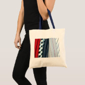 Tote Bag 5 tissus avec les motifs géométriques (Devant (produit))