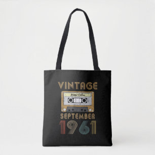 Tote Bag 60 Ans - Vintage Fabriqué En Septembre 1961 60e