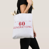 Tote Bag 60 générations de détermination et de grâce (De près)