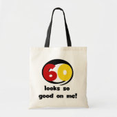 Tote Bag 60 T-shirts et cadeaux sont si bons pour moi (Devant)
