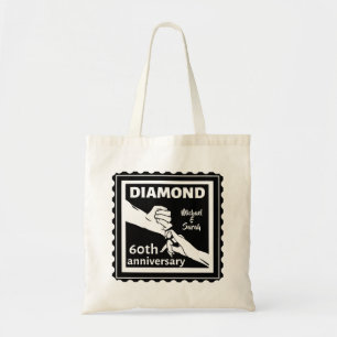 Tote Bag 60e anniversaire du mariage diamant traditionnel