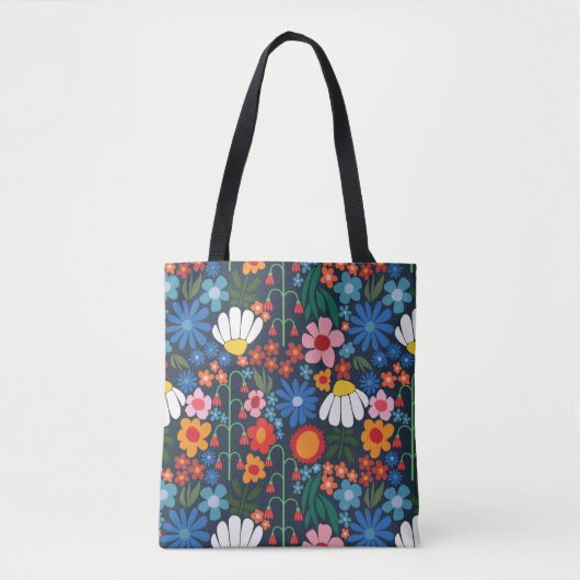 Tote Bag 60s Été rétro (Devant)