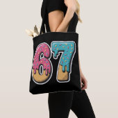 Tote Bag 67 Ice Cream Drip Meme Drôle Six Sept Génération A (De près)