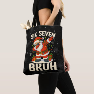 Tote Bag 67 Meme Six Seven Bruh Drôle de Noël 6 7