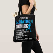 Tote Bag 6 étapes de la course de triathlon de course de ma (De près)