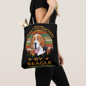 Tote Bag 6 Facilement Distrait Par Le Beagle (De près)