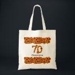 Tote Bag 70 ans, fleuri, fleurs, 70e anniversaire<br><div class="desc">Belles fleurs pour 70 ans. — Vous pouvez facilement modifier le texte. Utilisez l'option "Personnaliser" et ajoutez simplement le texte souhaité dans les zones. Ou renseignez-les si vous ne voulez pas ajouter de texte. Si vous voulez effectuer d'autres personnalisations comme changer la police, la couleur ou la taille de la...</div>