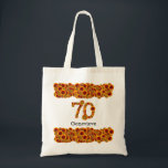 Tote Bag 70 ans, fleuri, fleurs, 70e anniversaire<br><div class="desc">Belles fleurs pour 70 ans. — Vous pouvez facilement modifier le texte. Utilisez l'option "Personnaliser" et ajoutez simplement le texte souhaité dans les zones. Ou renseignez-les si vous ne voulez pas ajouter de texte. Si vous voulez effectuer d'autres personnalisations comme changer la police, la couleur ou la taille de la...</div>