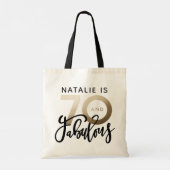 Tote Bag 70 et fabuleuse fête cadeau d'anniversaire (Dos)