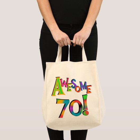 Tote Bag 70 superbes T-shirts et cadeaux d'anniversaire (Devant (produit))
