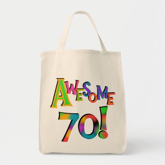 Tote Bag 70 superbes T-shirts et cadeaux d'anniversaire (Devant)