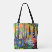 Tote Bag 70s 60s Psychedelic Hippy Retro Hip (Dos)