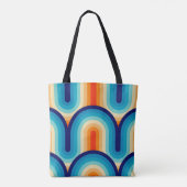 Tote Bag 70s Rainbow Curves (Dos)