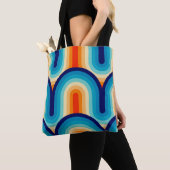 Tote Bag 70s Rainbow Curves (De près)