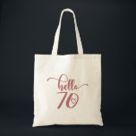 Tote Bag 70th Birthday Women Hello 70 Cute 70 Years Old<br><div class="desc">70th Birthday Women Hello 70 Cute 70 Years Old - The perfect and cute 70th birthday gift for women! Makes a great outfit or decoration for a birthday party. Awesome gift for your friend or mom,  wife,  grandma or sister!</div>