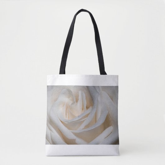 Tote Bag 7127-Rose blanche à mâchoire (Devant)