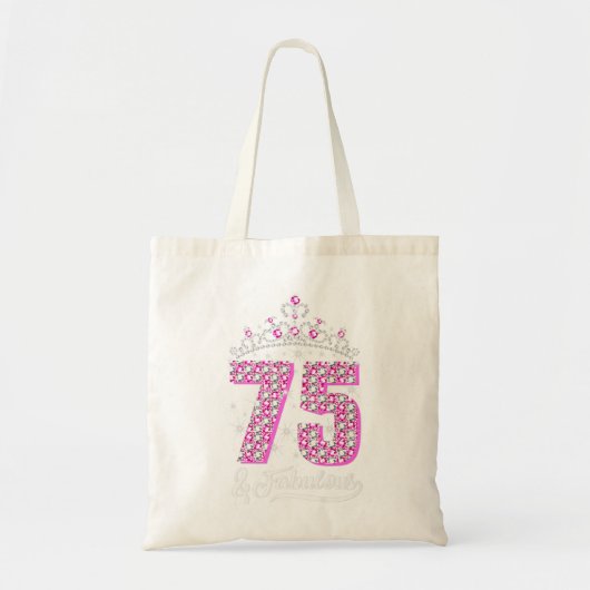 Tote Bag 75 et fabuleux 75e anniversaire Diamond Crown Gift (Devant)