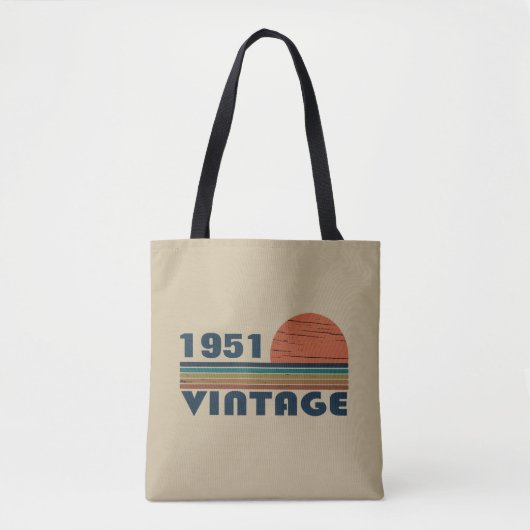 Tote Bag 75e anniversaire vintage personnalisé (Devant)