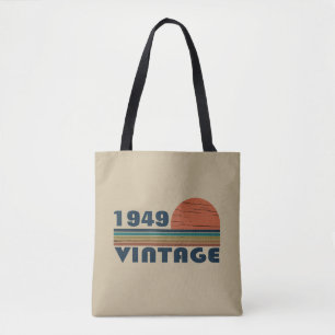 Tote Bag 75e anniversaire vintage personnalisé