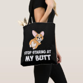 Tote Bag 7 Arrêter De Commencer À Mon Bouton (De près)