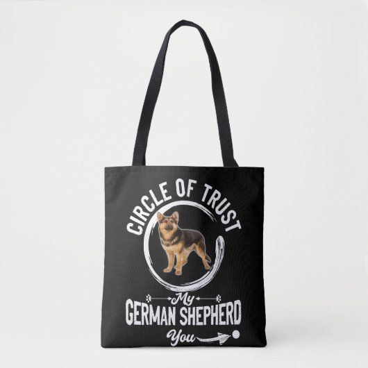 Tote Bag 7 Cercle De Confiance Mon Berger Allemand (Devant)