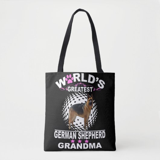 Tote Bag 7 Grand-mère berger allemande (Devant)