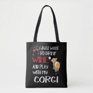 Tote Bag 7 Je Veux Juste Boire Du Vin