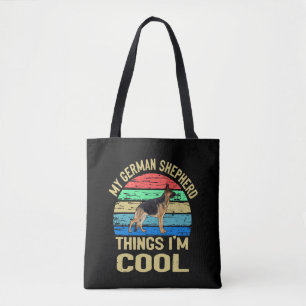 Tote Bag 7 Mon berger allemand Ce que je suis Cool Vintage
