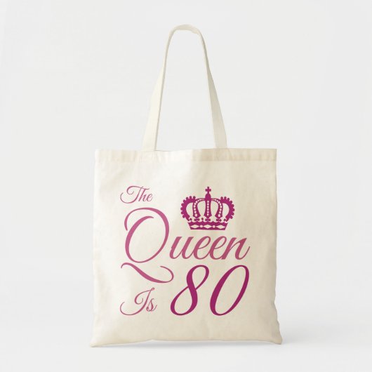 Tote Bag 80e Birthday Queen (Devant)